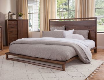 Lofton - Queen Platform Bed - Brown