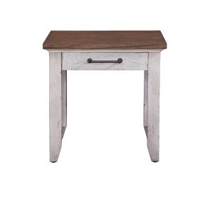 Bear - Creek End Table - White