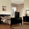 Black Queen Sleigh Bed