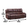 Keily - Manual Reclining Sofa - Dark Brown