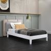 Nix - Twin Platform Bed - White