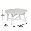 Paisley - 3 Piece Occasional Table Set - White