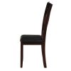 Black and Espresso Cross Back Side Chairs (Set of 2)