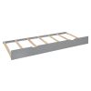 Queen Size Wooden Bed With All-in-One Cabinet, Shelf and Sockets, Gray