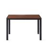 Creative Design Veneered MDF Wood Structure Rectangular Walnut Dining Table