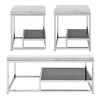 Aston - 3 Pieces Occasional Table Set - White