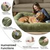 Extra Large Dog Bed, Human Dog Bed for Adult Instead of Foldable Air Mattress, 72"x48"x10" Washable Floor Beds Large Sized Dog Gifts with Handle, Blan