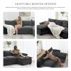 [VIDEO provided][New]118*55" Modern L-shaped Chenille Cloud Sofa with Double Seat Cushions,5-seat Upholstered Indoor Furniture,Sleeper Sofa Couch with