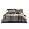 Plaid Comforter Set with Bed Sheets